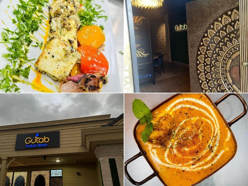 Food and dining at Gulab Indian Bistro